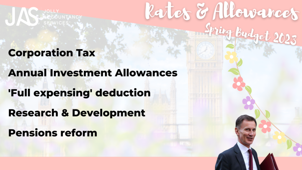Spring Budget 2023 - rates and allowances