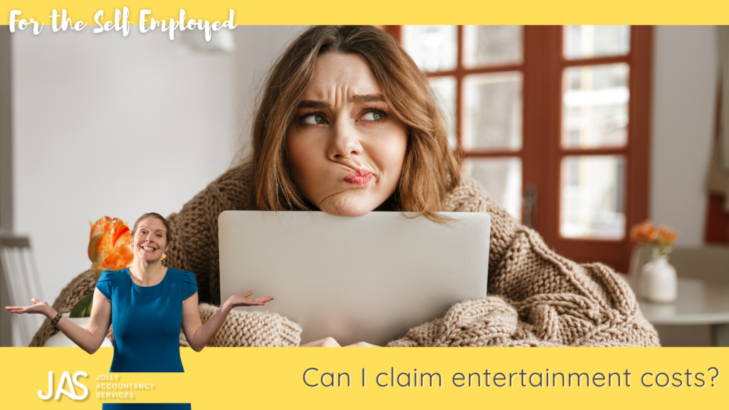 Self employed expenses 2023 - entertainment tips